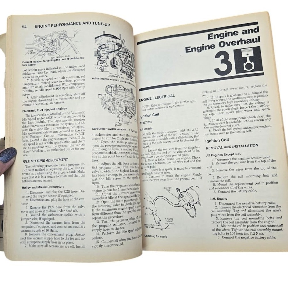 Chilton Dodge Caravan Plymouth Voyager 1984-91 Repair Manual #7482 - Picture 9 of 10